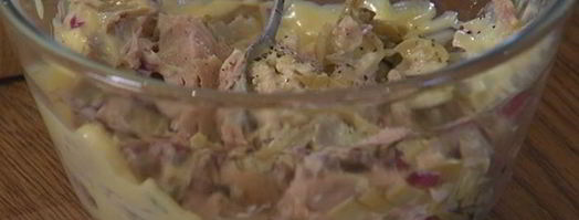 средиземноморский горячий бутерброд с тунцом и артишоками. Шаг 6