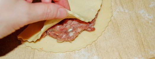 чебуреки с мясом. Шаг 4