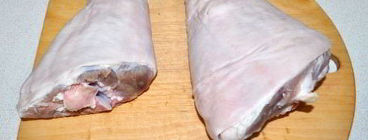 домашняя ветчина из рульки с курицей. Шаг 4