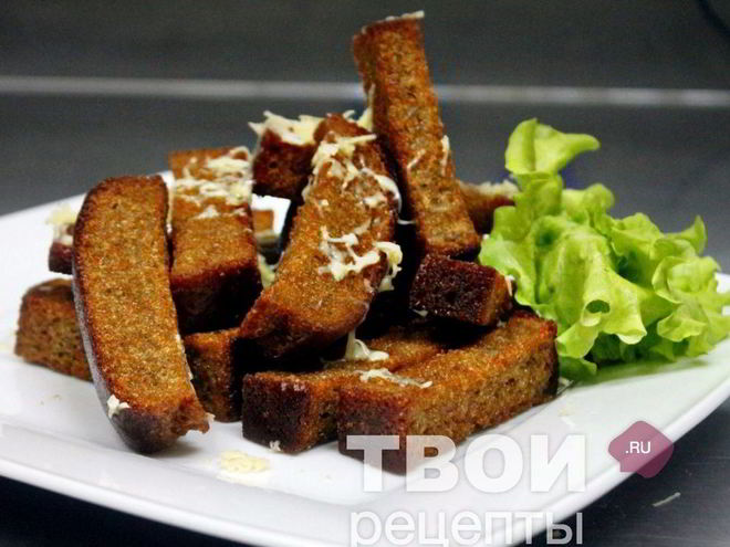 Рецепт чесночных гренков