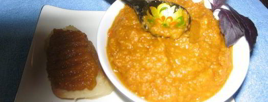 баклажанная икра из запеченных баклажан и перцев. Шаг 10