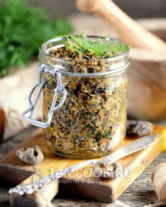 Грибная икра из сушеных и свежих грибов