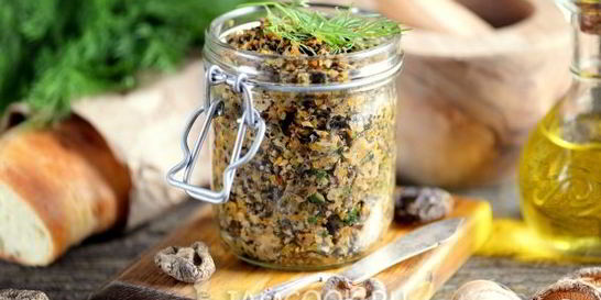 Грибная икра из сушеных и свежих грибов