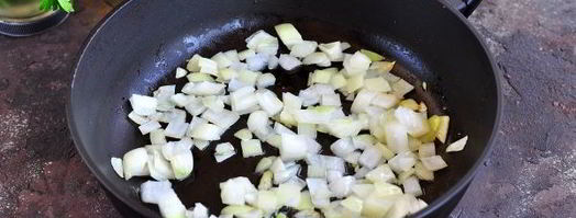 грибная икра из сушеных и свежих грибов. Шаг 4