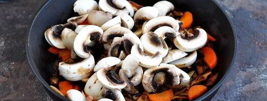 грибная икра из сушеных и свежих грибов. Шаг 7