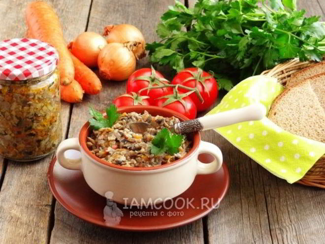 Рецепт грибной икры из вареных грибов