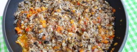 грибная икра из вареных грибов. Шаг 11