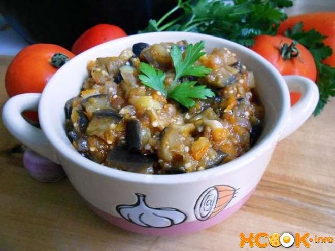 Рецепт икры баклажанной жареной