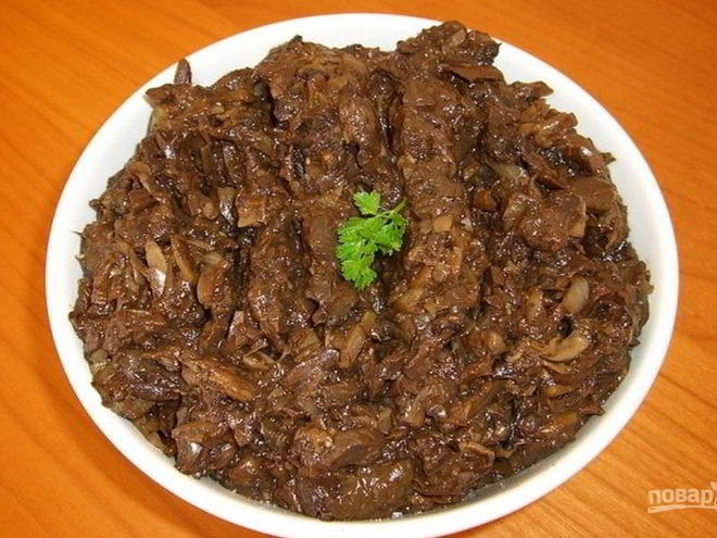 Рецепт икры из сушеных грибов