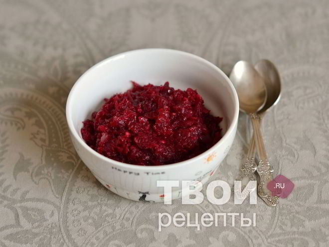 Рецепт икры из свеклы