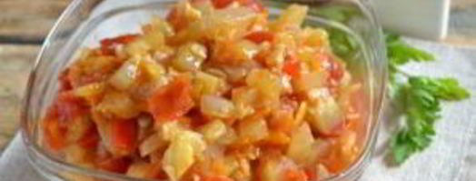 икра кабачковая с перцем и помидорами. Шаг 7