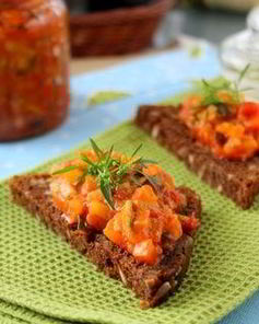 Кабачковая икра кубиками