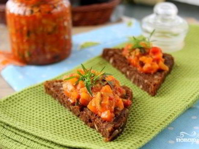 Рецепт кабачковой икры кубиками