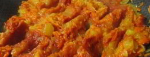 кабачковая икра с морковью и томатной пастой. Шаг 6