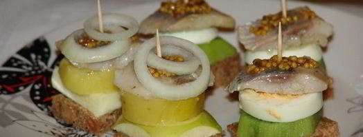 канапе с селедкой. Шаг 2