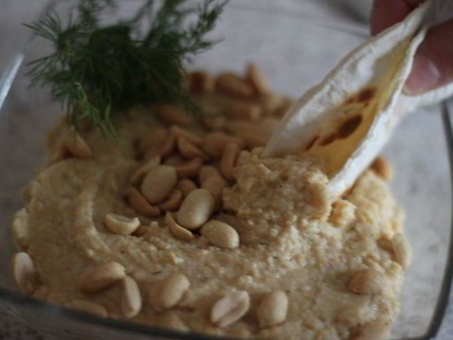 Рецепт хумуса с домашними лепешками