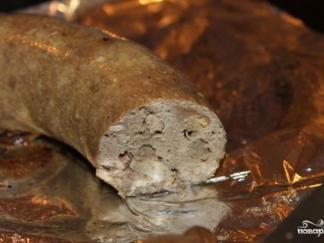 Рецепт колбасы печеночной домашней