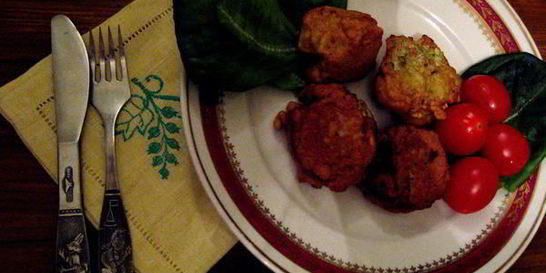 Крокеты из трески с сельдереем в кляре