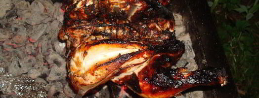 курица, маринованная в белом вине на решетке. Шаг 12