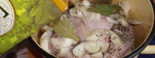 курица, маринованная в белом вине на решетке. Шаг 6