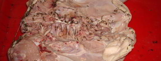 курица, маринованная в белом вине на решетке. Шаг 9