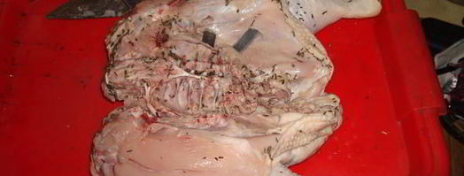 курица, маринованная в белом вине на решетке. Шаг 10