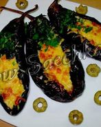 Лодочки из баклажанов