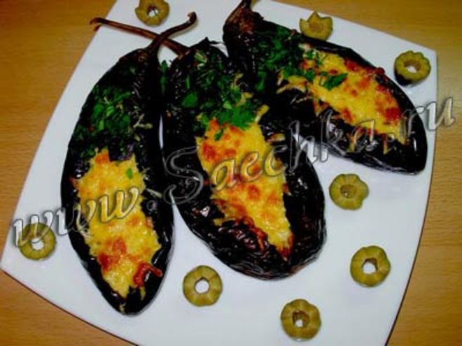 Рецепт лодочек из баклажанов