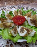 Маринованные куриные яйца в соевом соусе