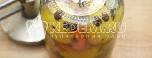 маринованные помидоры с яблоками. Шаг 7