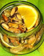 Мидии маринованные пикантные