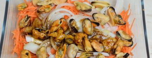 мидии, маринованные по-корейски. Шаг 10