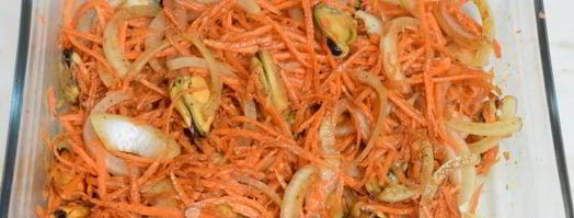 мидии, маринованные по-корейски. Шаг 11