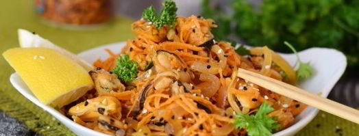 мидии, маринованные по-корейски. Шаг 12