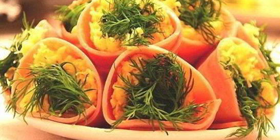 Новогодняя закуска Колокольчики