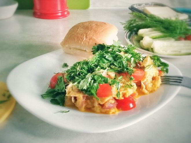 Рецепт болгарского омлета миш-маш