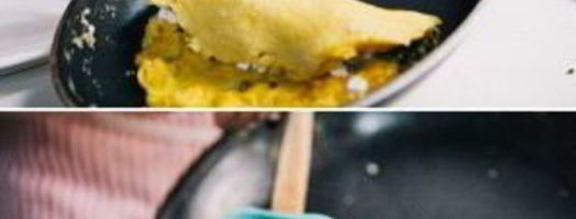 французский омлет с сыром. Шаг 7