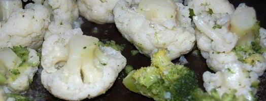 фриттата с брокколи, цветной капустой и фетой. Шаг 2