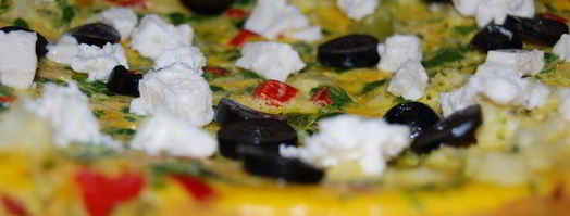 фриттата с брокколи, цветной капустой и фетой. Шаг 7