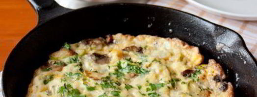 фриттата с грибами, цуккини и голубым сыром. Шаг 8