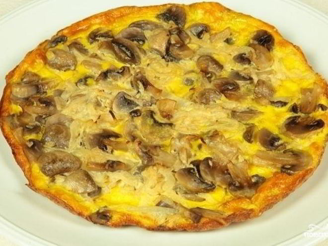 Рецепт фриттаты с грибами