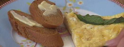 фриттата с козьим сыром и шалфеем. Шаг 9