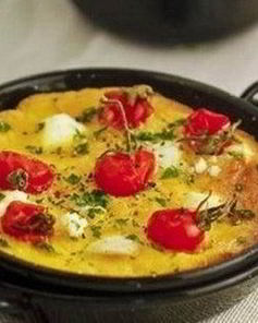 Фриттата с помидорами черри