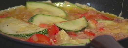 фриттата с тунцом, кабачком и сладким перцем. Шаг 11