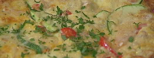 фриттата с тунцом, кабачком и сладким перцем. Шаг 13