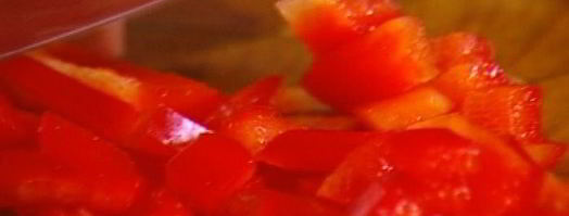 фриттата с тыквой, зеленым горошком и сладким перцем. Шаг 3