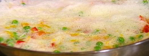 фриттата с тыквой, зеленым горошком и сладким перцем. Шаг 9