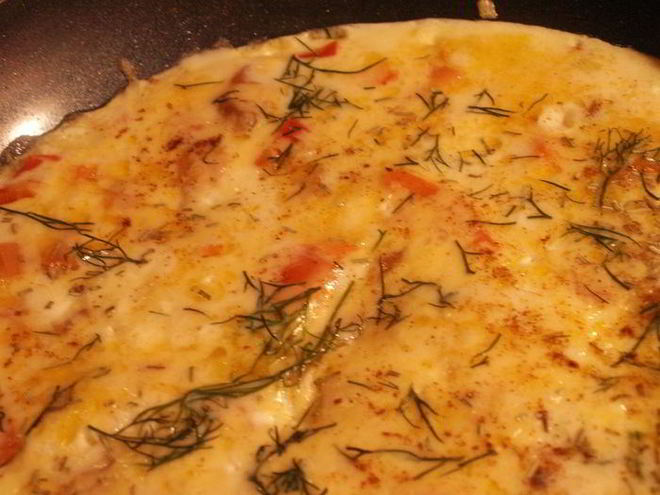 Рецепт омлета для папы