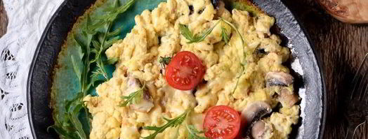 омлет на кефире на сковороде. Шаг 7