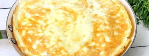 омлет на воде на сковороде. Шаг 5